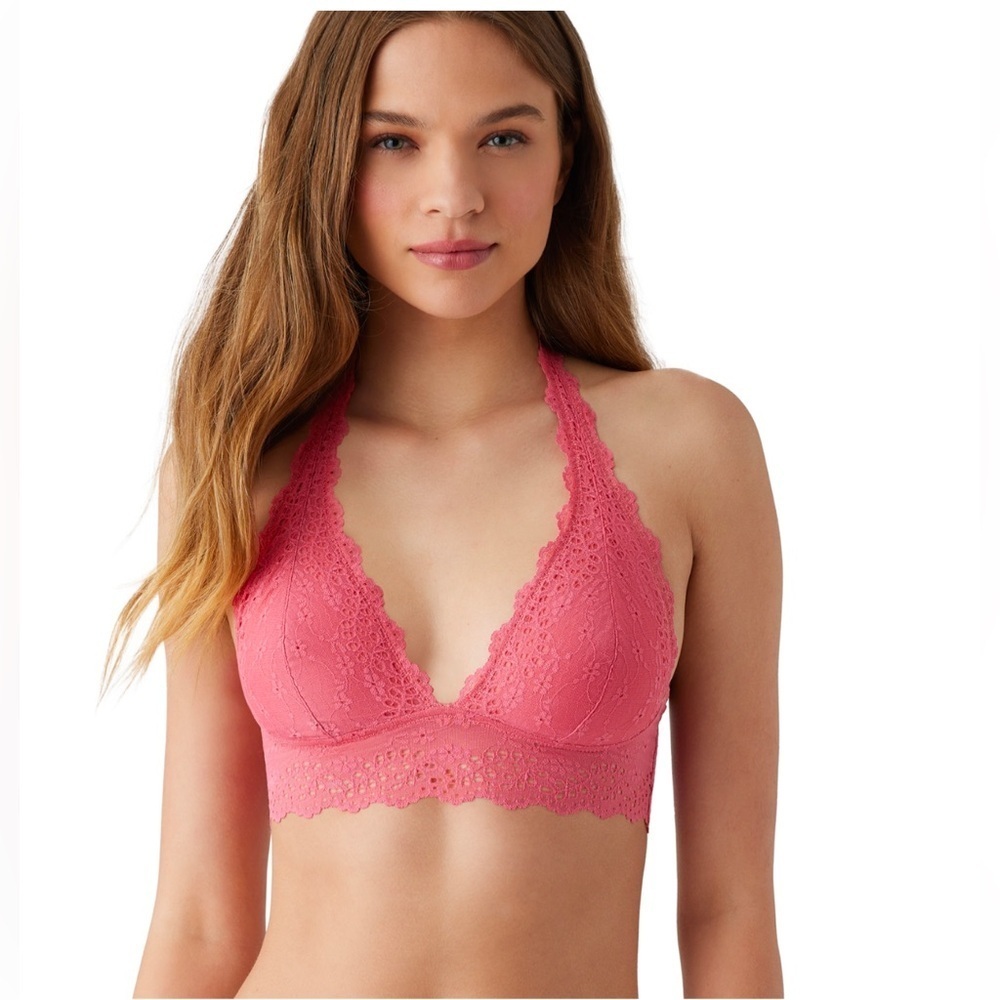 Wacoal Pink Lace Bralette NWOT - Picture 1 of 4